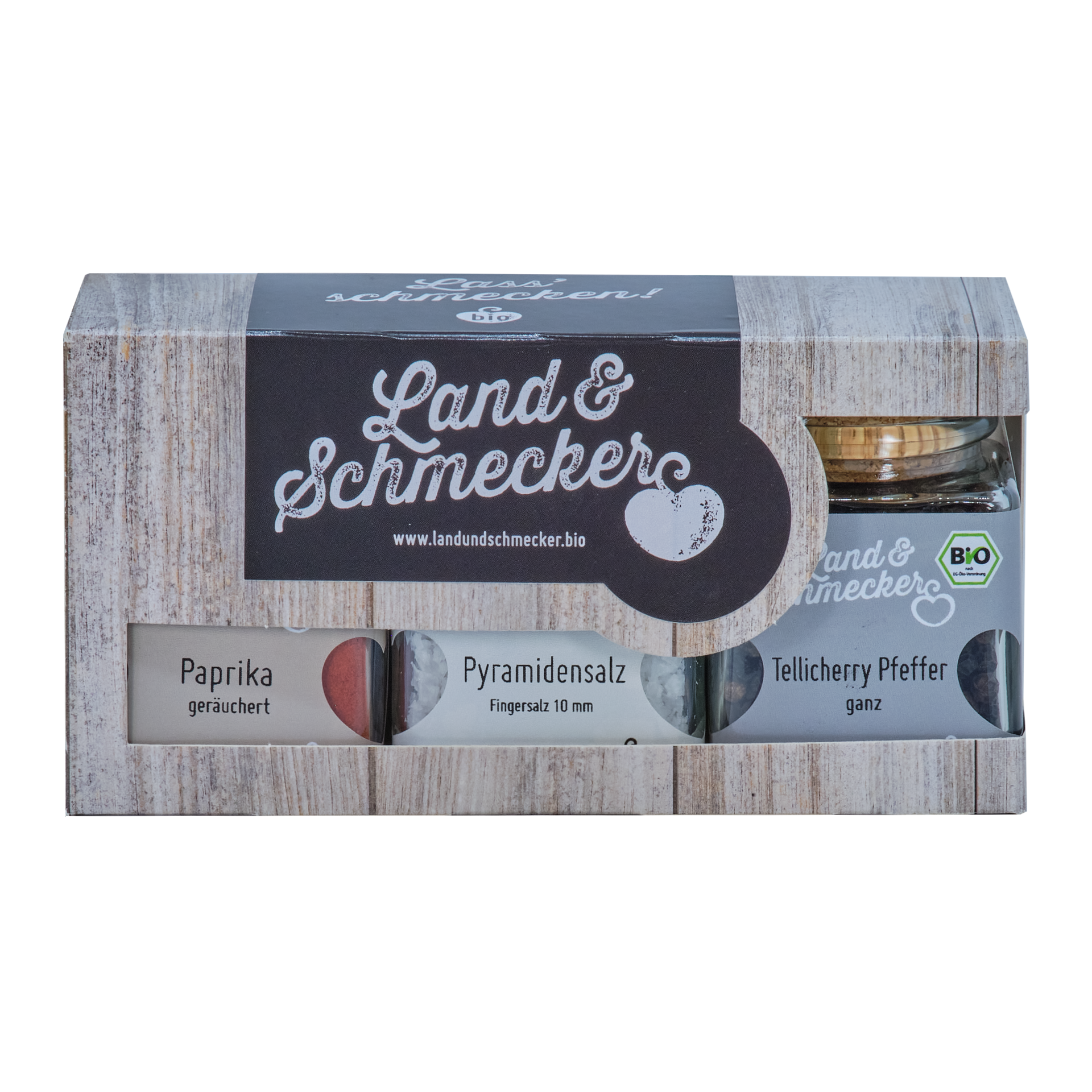 3er Box (Paprika, Pyramidensalz, Tellicherry Pfeffer)